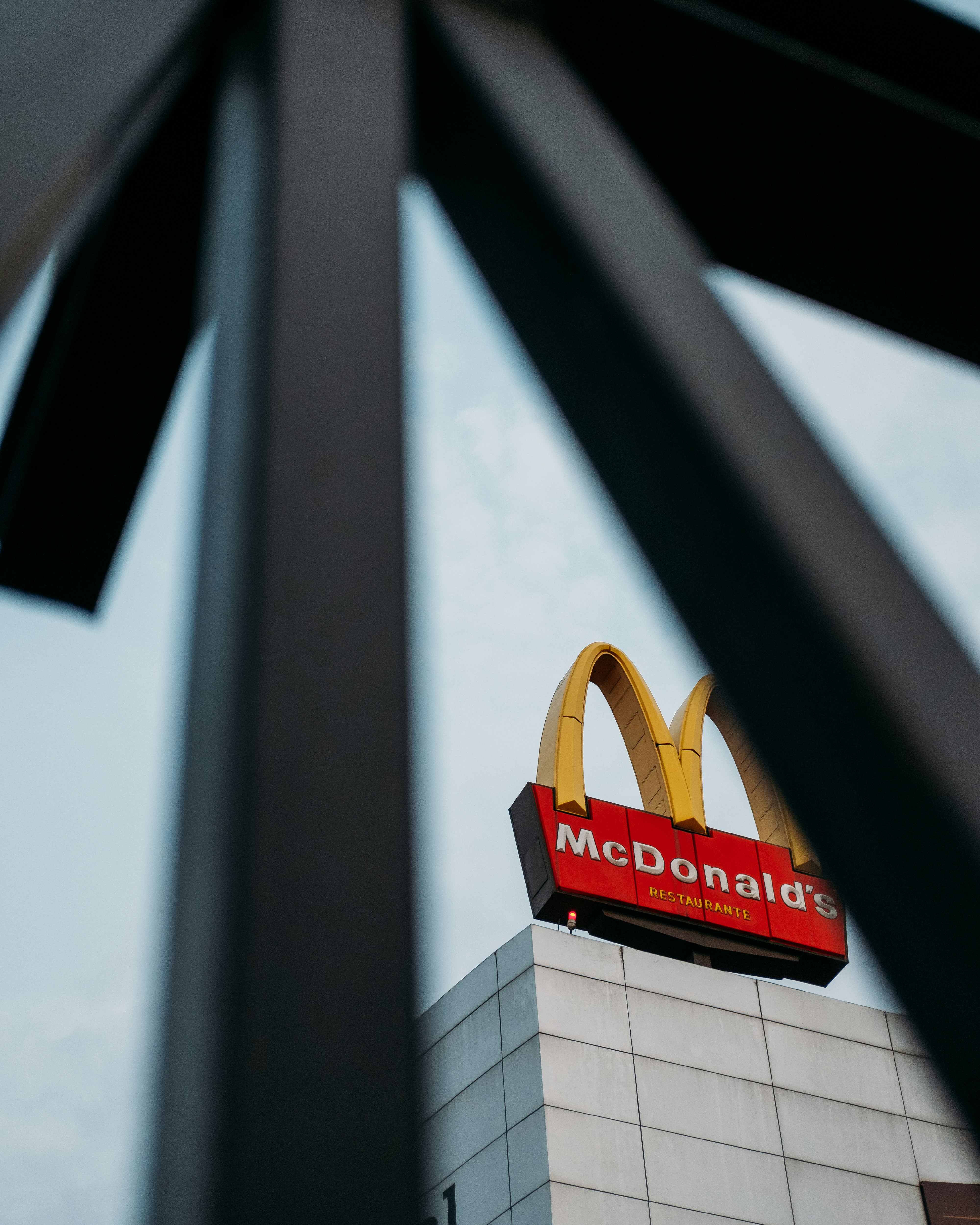 architectural photography of McDonald's building